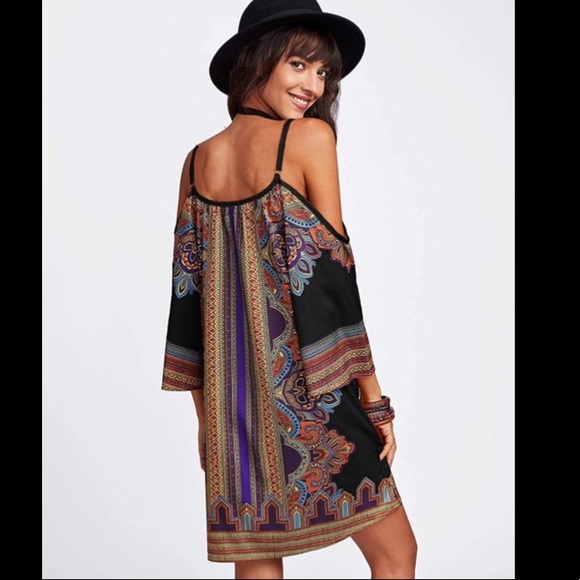 🦋NWOT❣️ BOHO SPAGHETTI STRAP DRESS 😍 - Picture 2 of 13